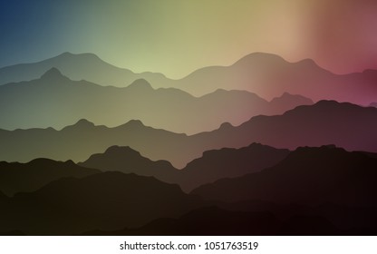 Light Green, Red vector template with liquid shapes. Modern gradient abstract illustration with bandy lines. A completely new memphis design for your business.