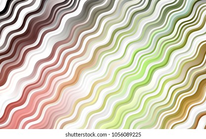 Light Green, Red vector template with bubble shapes. Shining illustration, which consist of blurred lines, circles. Pattern for your business design.