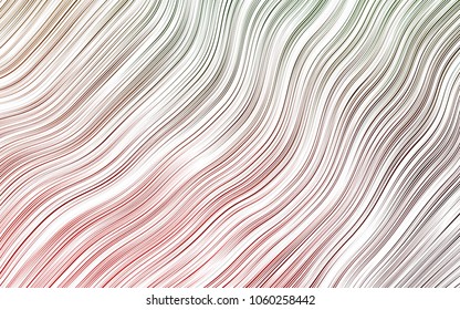 Light Green, Red vector template with bubble shapes. Blurred geometric sample with gradient bubbles.  Brand-new design for your ads, poster, banner.