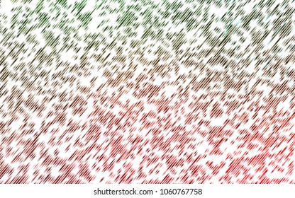 Light Green, Red vector template with repeated sticks. Modern geometrical abstract illustration with staves. Best design for your ad, poster, banner.