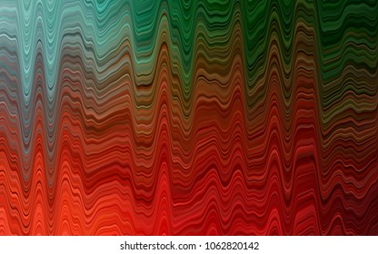 Light Green, Red vector template with liquid shapes. An elegant bright illustration with gradient. A completely new template for your business design.