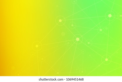 Light Green, Red vector template with circles, triangles. Decorative design in abstract style with triangle structure. Completely new template for your brand book.
