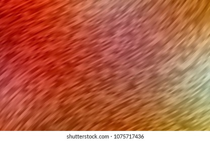 Light Green, Red vector template with lines, ovals. Creative illustration in halftone marble style with gradient. Brand-new design for your ads, poster, banner.