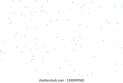 Light Green, Red vector  template with circles. Modern abstract illustration with colorful water drops. Pattern can be used as texture of water, rain drops.