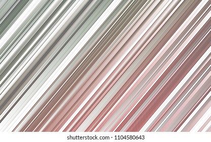 Light Green, Red vector template with repeated sticks. Shining colored illustration with narrow lines. The template can be used as a background.