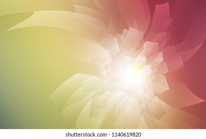 Light Green, Red vector template in hexagonal style. White background with colorful hexagons. Beautiful design for your business advert.