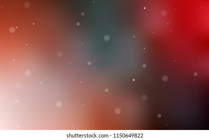 Light Green, Red vector template with circles. Modern abstract illustration with colorful water drops. Pattern can be used for futuristic ad, booklets.