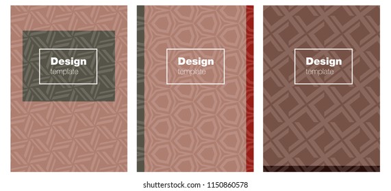 Light Green, Red vector template for journals. Beautiful colorful sample in abstract style. Completely new template books.