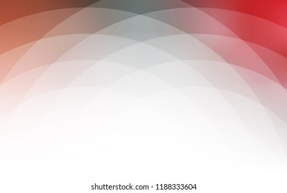 Light Green, Red vector template with bent lines. Shining illustration, which consist of blurred lines, circles. A new texture for your  ad, booklets, leaflets.