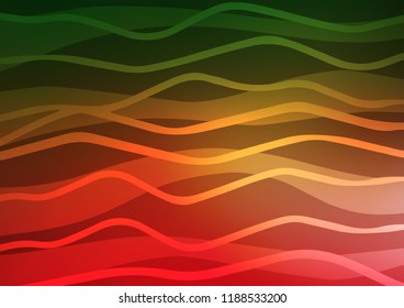 Light Green, Red vector template with repeated sticks. Decorative shining illustration with lines on abstract template. Smart design for your business advert.