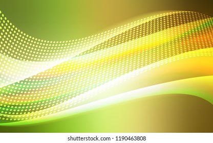 Light Green, Red vector template with circles, triangles. Glitter abstract illustration with connection of triangle structure. Pattern for design of window blinds, curtains.