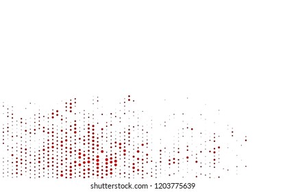 Light Green, Red vector template with circles. Blurred decorative design in abstract style with bubbles. Design for business adverts.