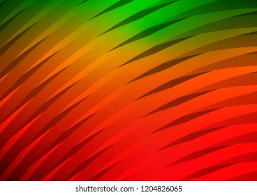 Light Green, Red vector template with repeated sticks. Blurred decorative design in simple style with lines. Smart design for your business advert.