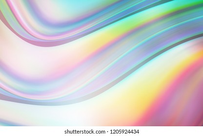 Light Green, Red vector template with bent lines. Brand new colored illustration in marble style with gradient. The template for cell phone backgrounds.