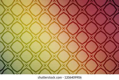 Light Green, Red vector template with sky stars. Modern geometrical abstract illustration with stars. Pattern for new year ad, booklets.