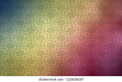 Light Green, Red vector template with lava shapes. Shining crooked illustration in marble style. Textured wave pattern for backgrounds.