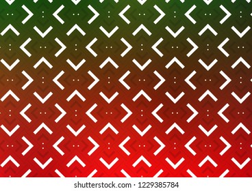 Light Green, Red vector template with repeated sticks. Shining colored illustration with narrow lines. The pattern can be used as ads, poster, banner for commercial.