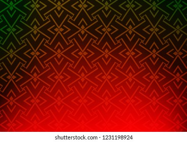 Light Green, Red vector template with repeated sticks. Glitter abstract illustration with colored sticks. Pattern for websites, landing pages.