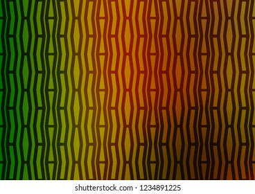 Light Green, Red vector template with repeated sticks. Blurred decorative design in simple style with lines. The pattern can be used for busines ad, booklets, leaflets