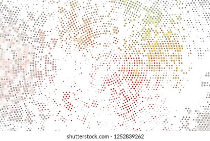 Light Green, Red vector template with circles. Abstract illustration with colored bubbles in nature style. Template for your brand book.