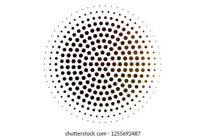 Light Green, Red vector template in hexagonal style. White background with colorful hexagons. New template for your brand book.