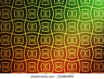 Light Green, Red vector template with repeated sticks. Glitter abstract illustration with colored sticks. Pattern for ads, posters, banners.