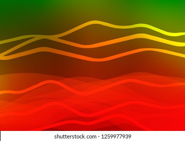 Light Green, Red vector template with repeated sticks. Shining colored illustration with narrow lines. Smart design for your business advert.