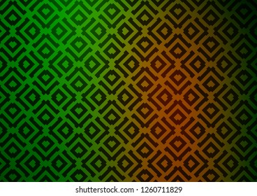 Light Green, Red vector template with sticks, squares. Modern geometric abstract illustration with lines, squares. Pattern for websites, landing pages.