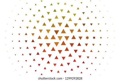 Light Green, Red vector template with crystals, triangles. Abstract gradient illustration with triangles. Pattern can be used for websites.