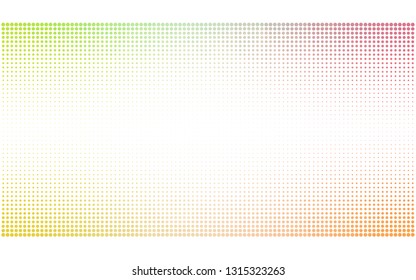 Light Green, Red vector  template with circles. Blurred bubbles on abstract background with colorful gradient. Pattern for ads, leaflets.