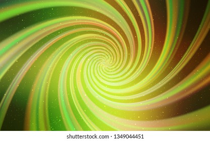 Light Green, Red vector template with space stars. Modern abstract illustration with Big Dipper stars. Template for cosmic backgrounds.