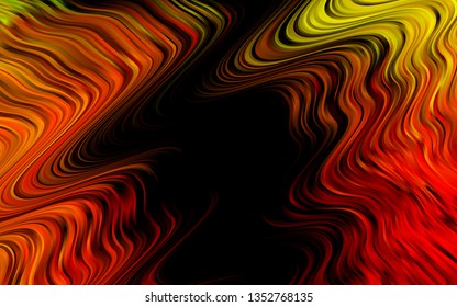 Light Green, Red vector template with bubble shapes. Blurred geometric sample with gradient bubbles.  The elegant pattern for brand book.