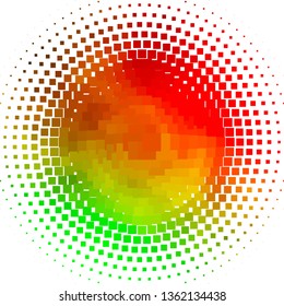 Light Green, Red vector template with rectangles. Rectangles with colorful gradient on abstract background. Design for your business promotion.