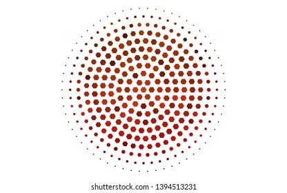 Light Green, Red vector template in hexagonal style. Glitter abstract illustration in hexagonal style. Pattern for ads, leaflets.