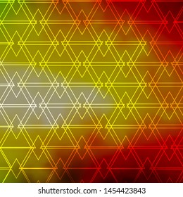 Light Green, Red vector template with lines, triangles. Smart design in abstract style with gradient triangles. Template for landing pages.