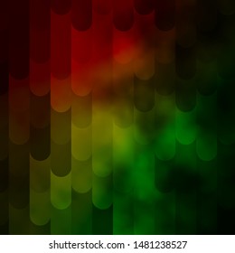 Light Green, Red vector template with lines. Gradient abstract design in simple style with sharp lines. Smart design for your promotions.