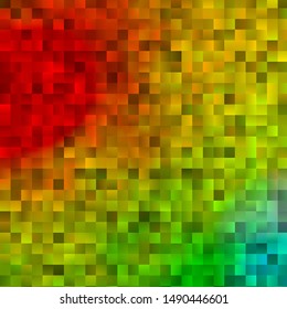 Light Green, Red vector template with rectangles. Abstract gradient illustration with rectangles. Design for your business promotion.