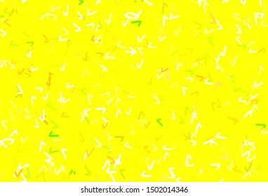 Light Green, Red vector template with wry lines. Modern gradient abstract illustration with bandy lines. Elegant pattern for a brand book.
