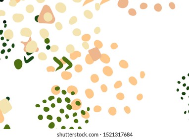 Light Green, Red vector template with chaotic shapes. Colorful chaotic forms with gradient in modern style. Simple design for your web site.