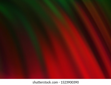 Light Green, Red vector template with bubble shapes. Brand new colored illustration in marble style with gradient. The template for cell phone backgrounds.