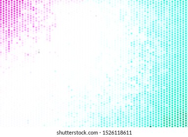 Light Green, Red vector template with circles. Blurred bubbles on abstract background with colorful gradient. Pattern for textures of wallpapers.