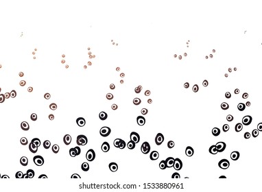 Light Green, Red vector template with circles. Glitter abstract illustration with blurred drops of rain. Completely new template for your brand book.