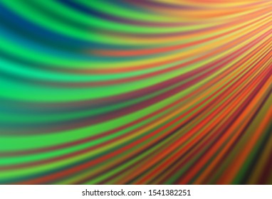 Light Green, Red vector template with bent ribbons. A completely new color illustration in marble style. A completely new marble design for your business.