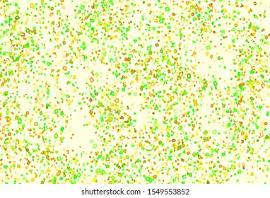 Light Green, Red vector template with chaotic shapes. Illustration with colorful gradient shapes in abstract style. Elegant design for wallpapers.