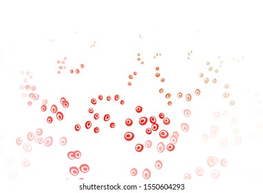 Light Green, Red vector template with circles. Abstract illustration with colored bubbles in nature style. Design for posters, banners.