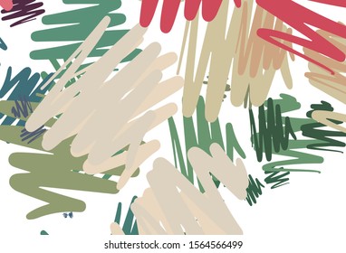 Light Green, Red vector template with repeated sticks. Glitter abstract illustration with colorful sticks. Smart design for your business advert.