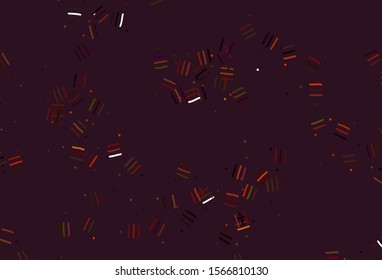 Light Green, Red vector template with repeated sticks, dots. Colorful shining illustration with lines on abstract template. Smart design for your business advert.