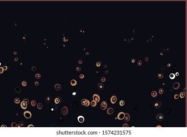 Light Green, Red vector template with circles. Glitter abstract illustration with blurred drops of rain. Completely new template for your brand book.