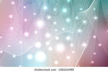 Light Green, Red vector template with carnival confetti. Glitter abstract illustration with colorful confetti, ribbons. The pattern can be used for carnival, festival leaflets.