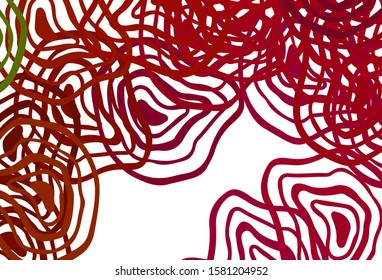 Light Green, Red vector template with lines. Colorful illustration in simple style with gradient. The best colorful design for your business.